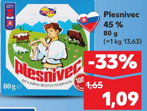 Plesnivec syr prírodný