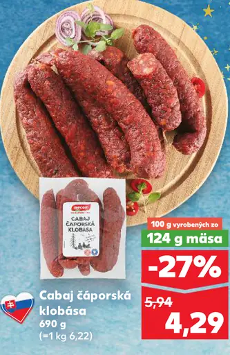 Cabaj čáporská klobása