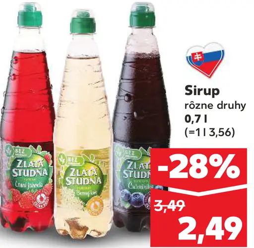 Zlatá studňa sirup