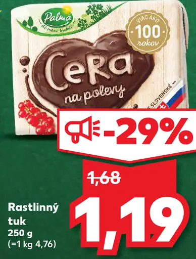 Céra Rastlinný tuk na pečenie