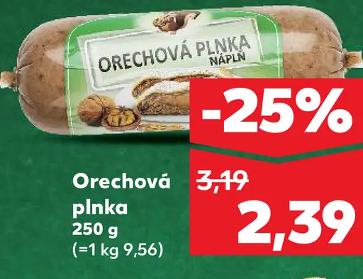 Orechová plnka