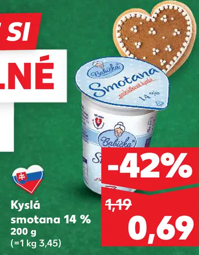 Bánovecká kyslá smotana 14 %