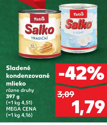 Tatá Salko Sladené kondenzované mlieko