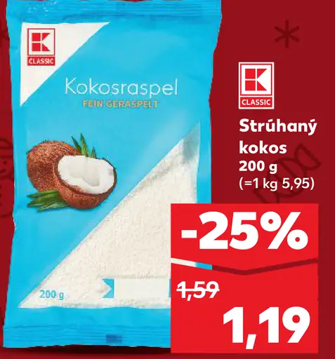 K-Classic Strúhaný kokos