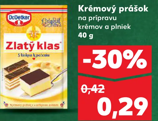 Dr. Oetker Zlatý klas krémový prášok