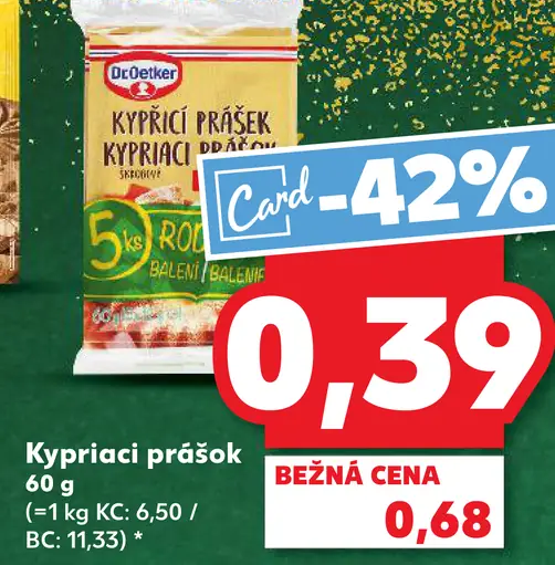 Dr. Oetker Kypriaci prášok