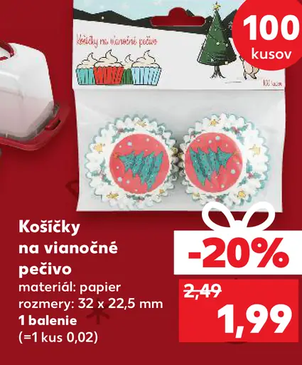 Košíčky na vianočné pečivo