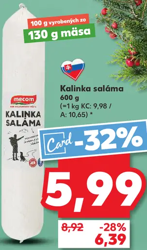 Mecom Kalinka saláma