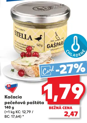 Stella Kačacia pečeňová paštéta