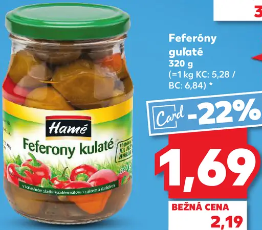 Hamé feferóny guľaté