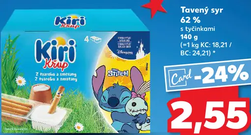 Kiri tavný syr s tyčinkami