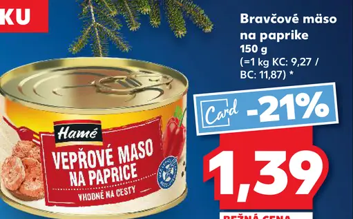 Hamé Vepřové mäso v paprike