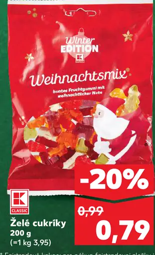Želé cukríky Weihnachtsmix
