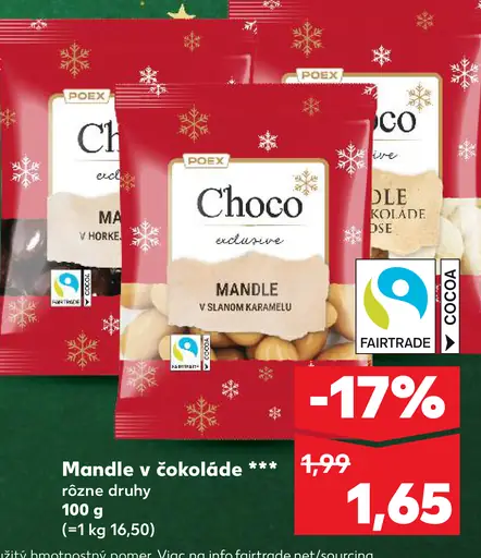 Poex Mandle v čokoláde