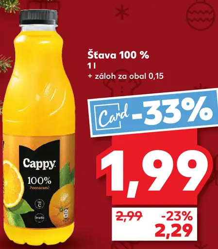 Cappy 100 % šťava