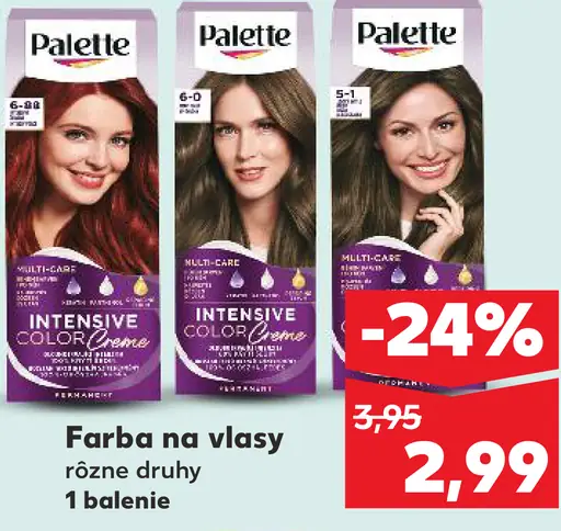 Palette Farba na vlasy