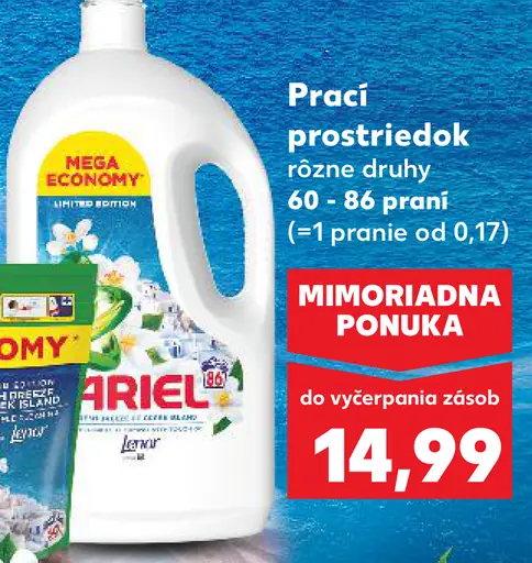 Ariel prací prostriedok