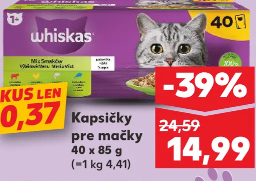 Whiskas Kapsičky pre mačky
