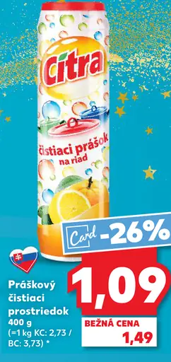 Citra Práškový čistiaci prostriedok