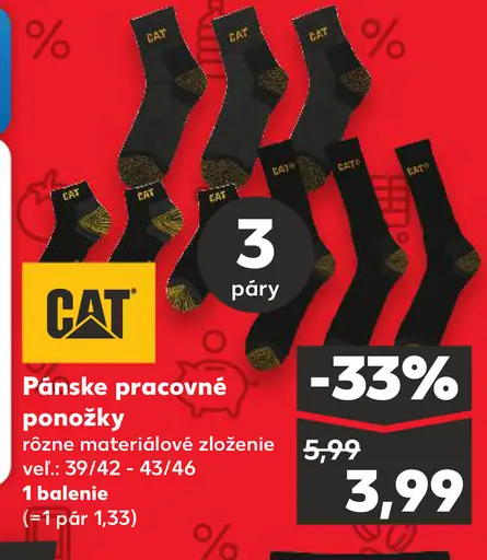 CAT Pánske pracovné ponožky