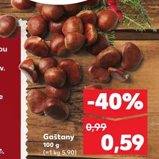 Čerstvé ovocie a zelenina Gaštany