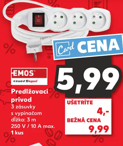 EMOS Predlžovací prívod