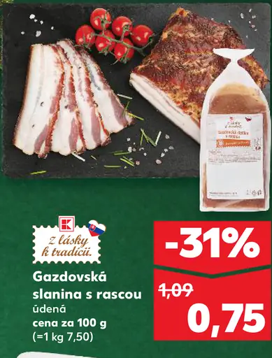 Gazdovská údená slanina