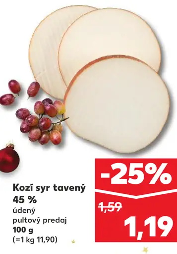 Kozi syr tavený