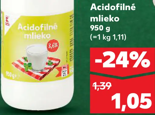 Tatran Acidofilné mlieko