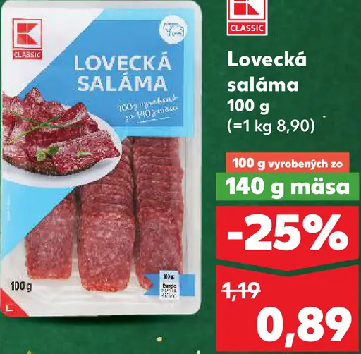 K-Classic Lovecká saláma