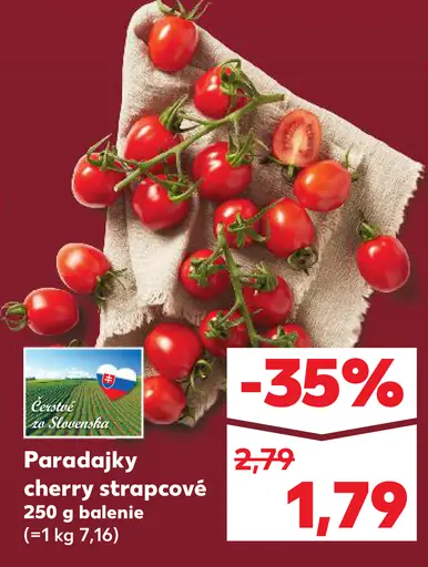 Paradajky cherry strapcové
