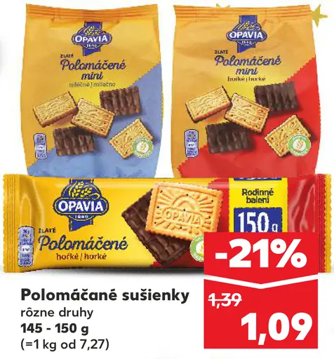 Polomáčané sušienky Opavia