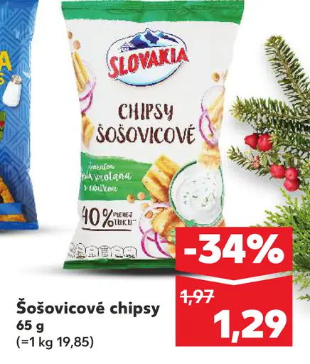 Slovakia Šošovicové chipsy
