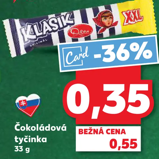 Čokoládová tyčinka Klasik