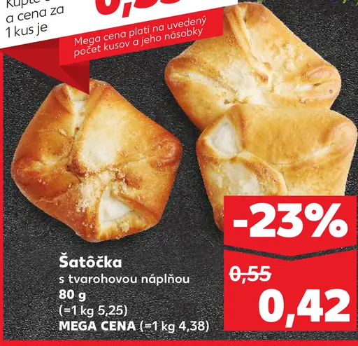 Šatôčka s tvarohovou náplňou