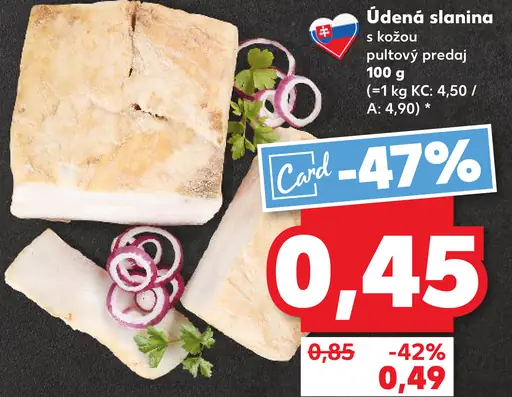 Údená slanina s kožou