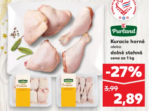 Purland Kuracie horné alebo dolné stehná