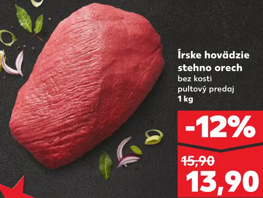 Írske hovädzie stehno orech