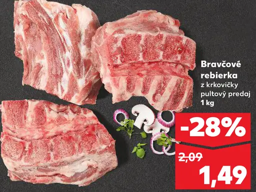 Bravčové rebríerka z krkovičky