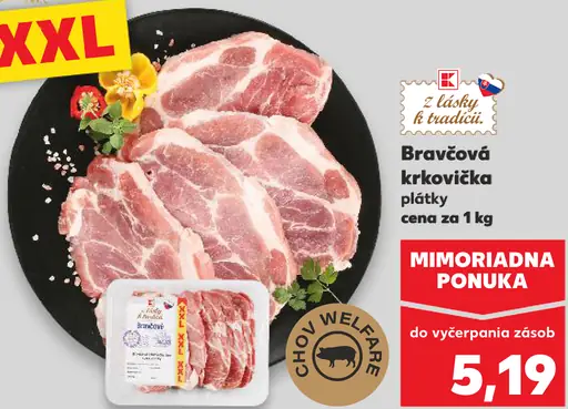 Bravčová krkovička plátky