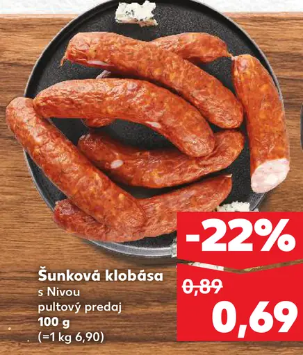 Šunková klobása s nivou