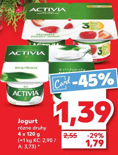 Activia jogurt marhuľa