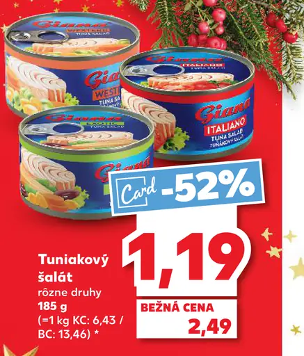 Giana tuniakový šalát