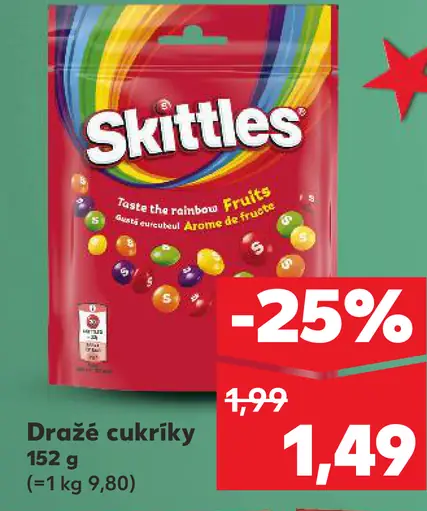 Skittles Dražé cukríky