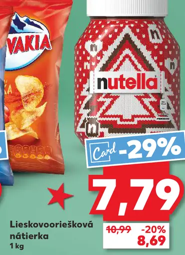 Nutella lieskovooriešková nátierka