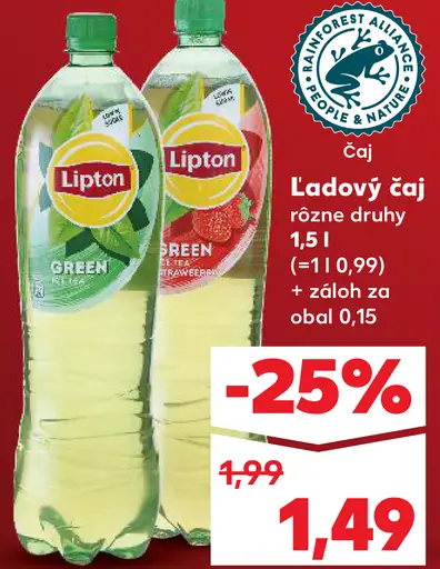 Lipton Ice Tea ľadový čaj s príchuťou broskyne