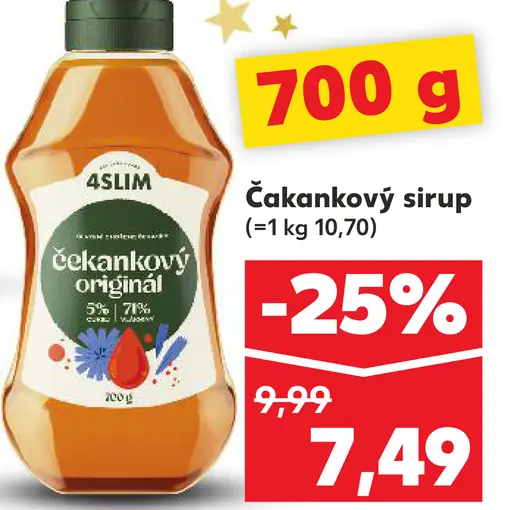 4Slim čekankový sirup