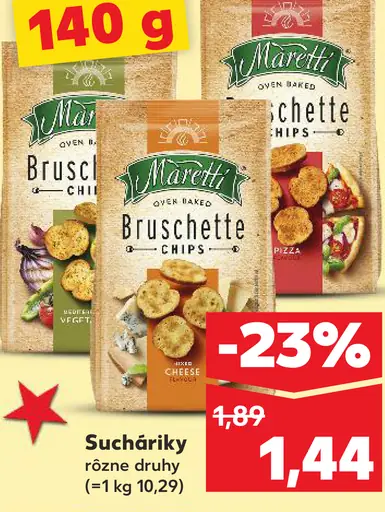 Maravetti bruschette chips