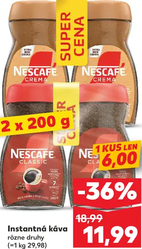 NESCAFÉ CLASSIC, instantná káva