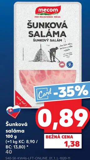 Mecom Šunková saláma